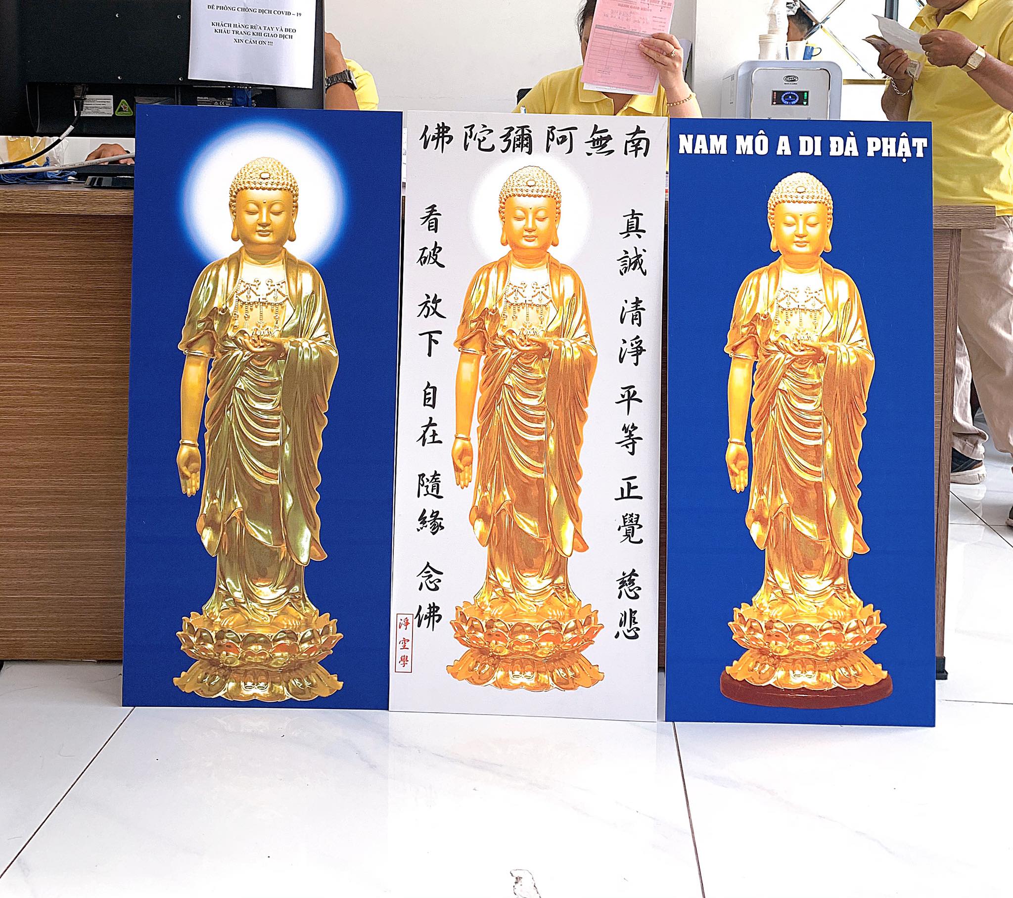 Hình ảnh in tranh Nam Mô A Di Đà Phật